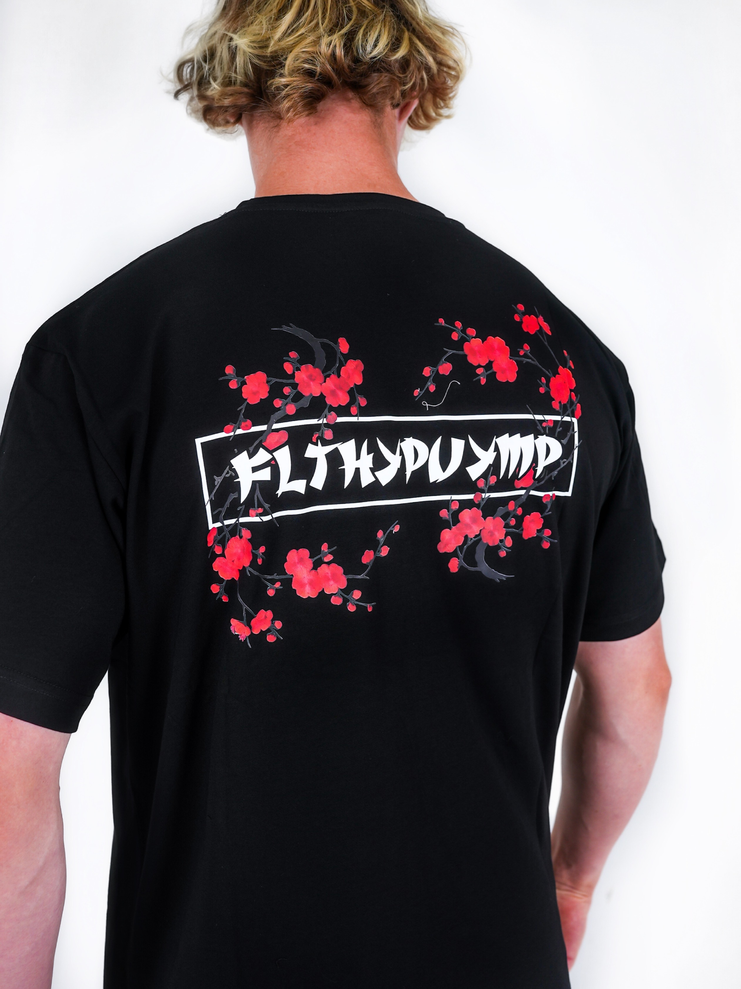 Red Floral Oversized Tee